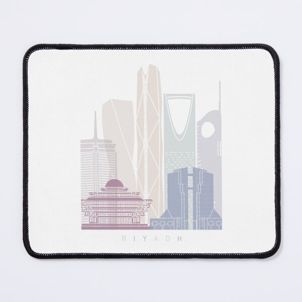 Item preview, RIYADH V2 SKYLINE POSTER PASTEL designed and sold by paulrommer.