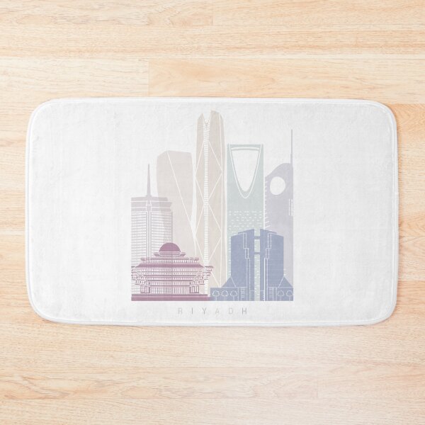 Item preview, RIYADH V2 SKYLINE POSTER PASTEL designed and sold by paulrommer.