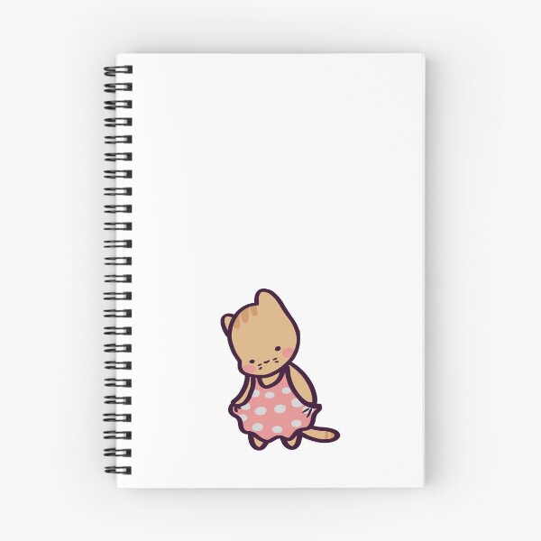 Item preview, Kawaii Cat in Cute Pink Summer Dress designed and sold by ThumboArtBumbo.