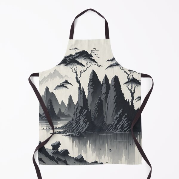Item preview, Sepia Ink Wash of Ninh Binh's Picturesque Countryside| Traditional Charm| Sepia Ink Wash of Ninh Binh's Historic Villages designed and sold by RedArtG09.