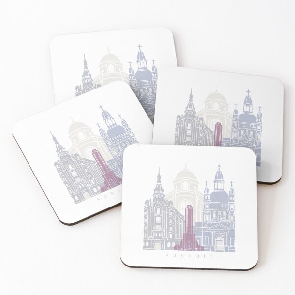 Item preview, ROSARIO SKYLINE POSTER PASTEL designed and sold by paulrommer.