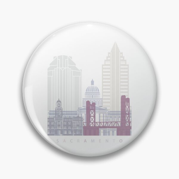 Item preview, SACRAMENTO SKYLINE POSTER PASTEL designed and sold by paulrommer.