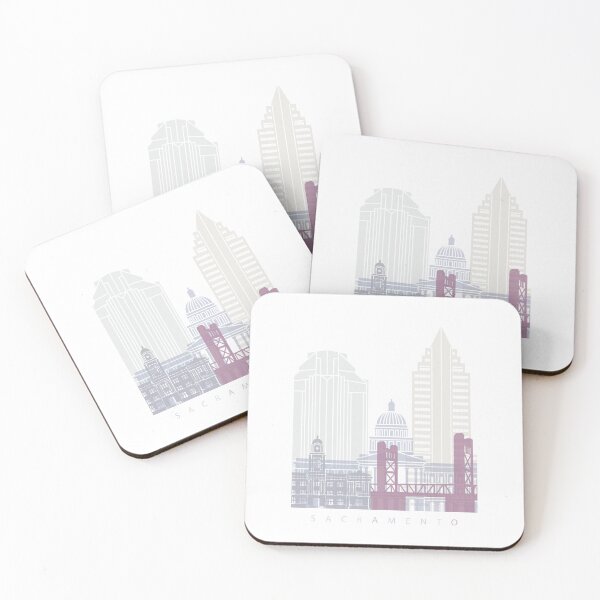 Item preview, SACRAMENTO SKYLINE POSTER PASTEL designed and sold by paulrommer.