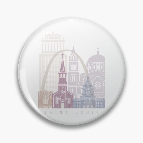 Item preview, SAINT LOUIS SKYLINE POSTER PASTEL designed and sold by paulrommer.