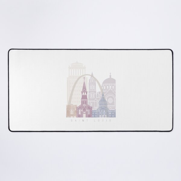 Item preview, SAINT LOUIS SKYLINE POSTER PASTEL designed and sold by paulrommer.
