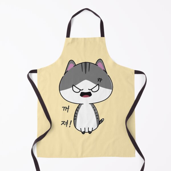 Item preview, Angry cute cat says, "Get out and disappear (꺼져 - kkojo)" in Korean. For all Cat Miaw Lovers. designed and sold by Kimchi-style-.
