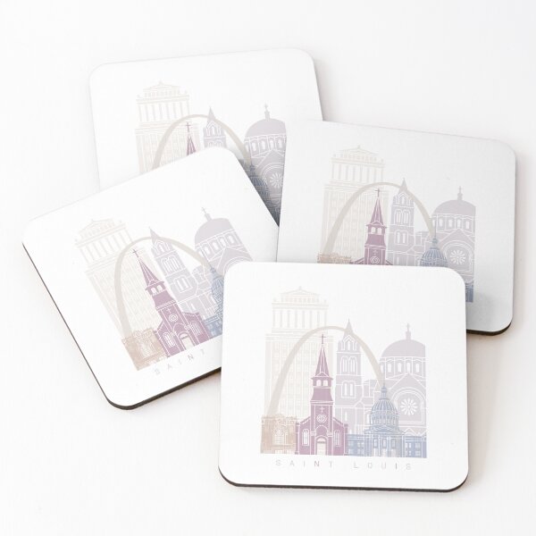Item preview, SAINT LOUIS SKYLINE POSTER PASTEL designed and sold by paulrommer.