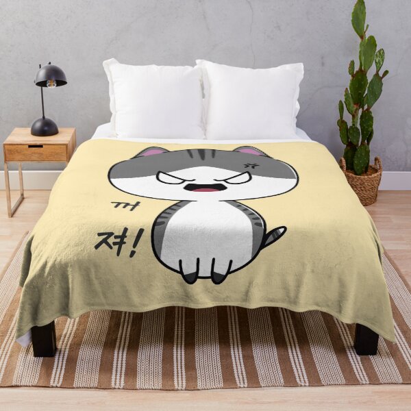 Item preview, Angry cute cat says, "Get out and disappear (꺼져 - kkojo)" in Korean. For all Cat Miaw Lovers. designed and sold by Kimchi-style-.