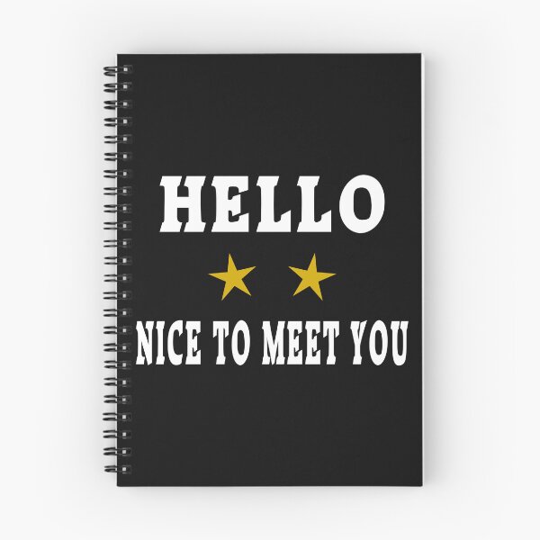 Item preview, Hello - Nice to meet you, 2 golden stars designed and sold by bunterkunt.