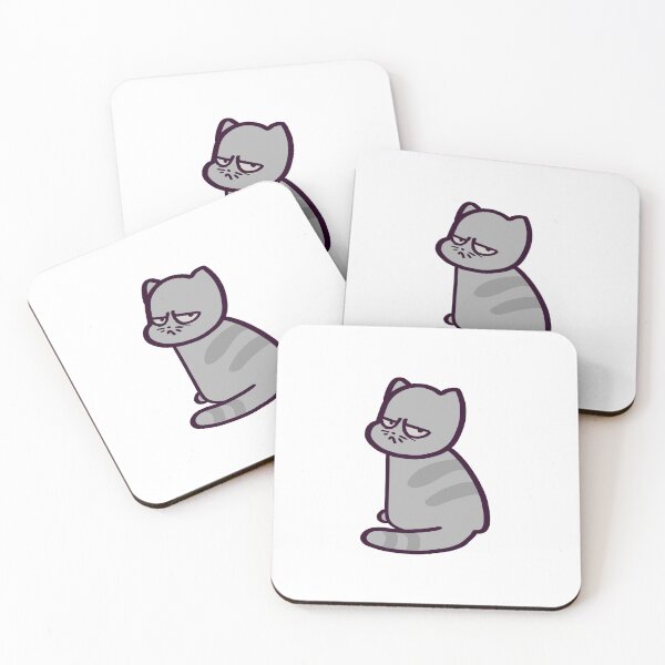 Item preview, Silly Angry Cartoon Kitty Giving the Cold Shoulder designed and sold by ThumboArtBumbo.