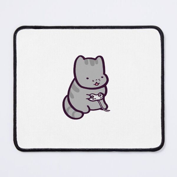 Item preview, Funny Cartoon Cat Playing Videogames designed and sold by ThumboArtBumbo.