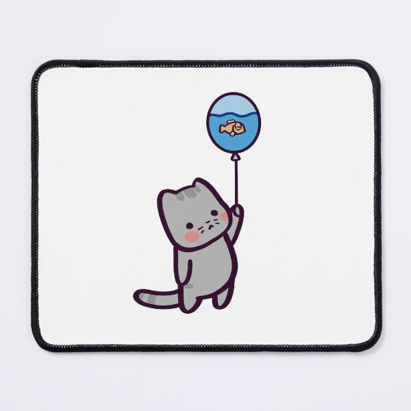 Item preview, Kawaii Cat With Water Balloon Fish Bowl designed and sold by ThumboArtBumbo.