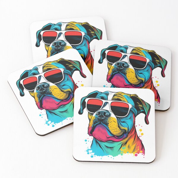 Item preview, happy dog with sunglasses designed and sold by CrnMeta.
