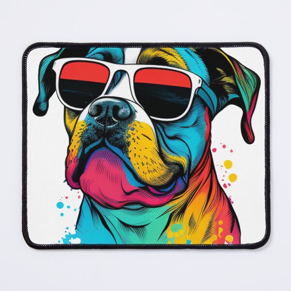 Item preview, happy dog with sunglasses designed and sold by CrnMeta.