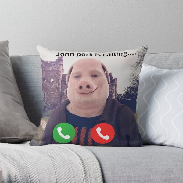 John Pork Is Calling Meme Sticker for Sale by austriforest