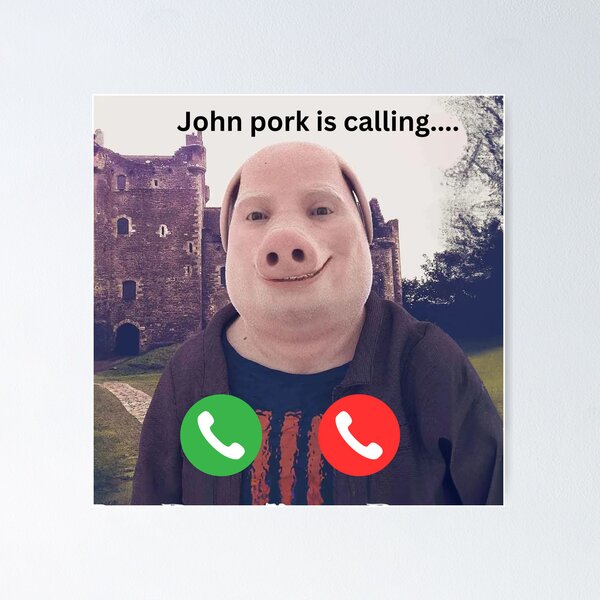 New Limited John Pork Is Calling Funny Answer Call Phone Gift Classic  T-Shirt