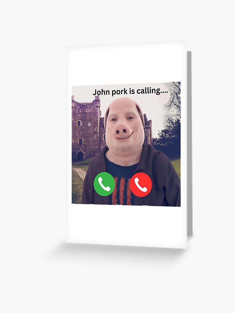 New Limited John Pork Is Calling Funny Answer Call Phone Gift Classic  T-Shirt
