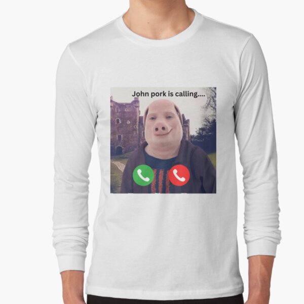 John Pork Is Calling Essential T-Shirt for Sale by MemesAndGiggles