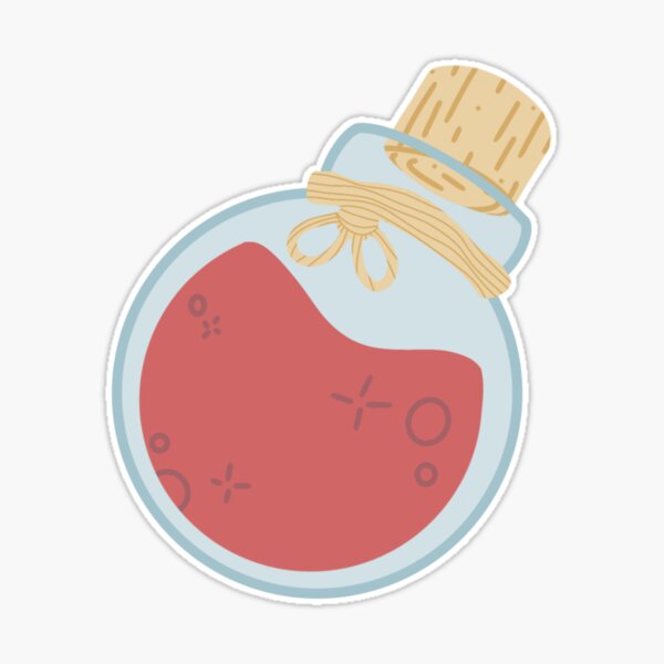 Health potion Sticker for Sale by ChokingGames