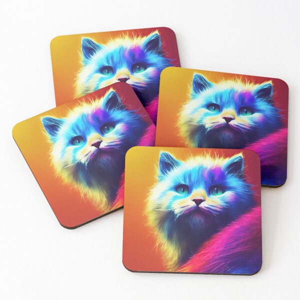 Item preview, Fur nose Choupette, the lively and colorful cat beauty designed and sold by Pixelboys.