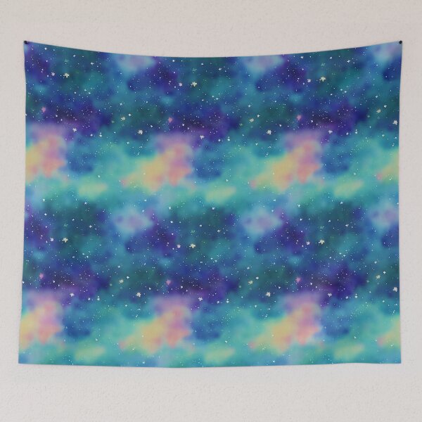 Item preview, Stellar Nightscape: A Seamless Pattern of Glittering Stars, Watercolor designed and sold by Girly-Universe.