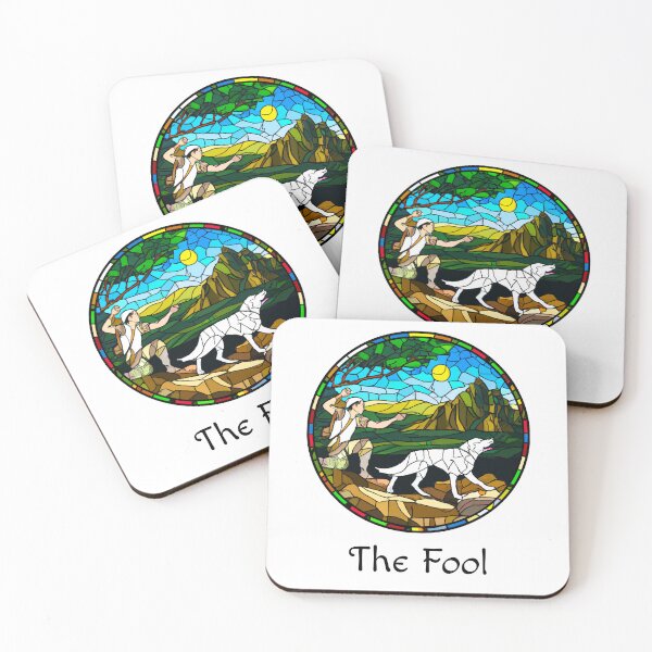 Item preview, Major Arcana The Fool - Stained Glass Design for T-shirt, stickers and other accessories designed and sold by Pixel Waite.