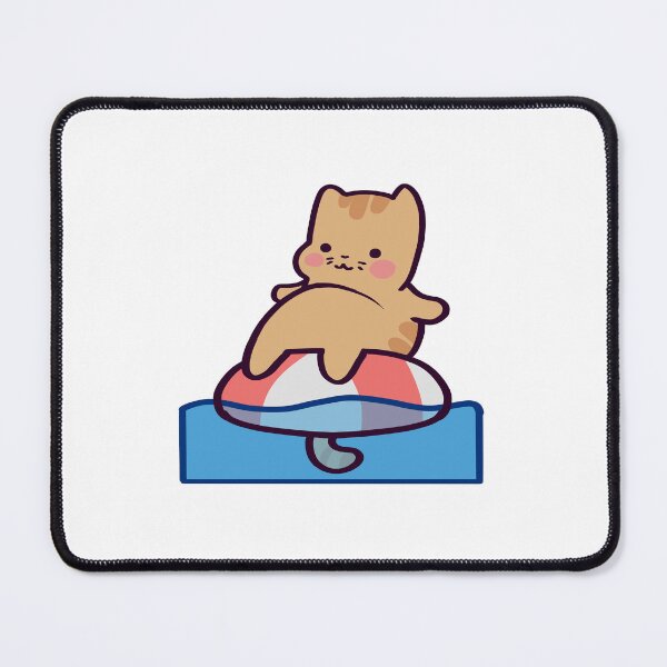 Item preview, Summer Cat Enjoying a Day at the Beach designed and sold by ThumboArtBumbo.