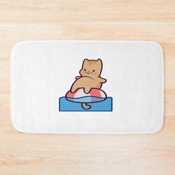 Item preview, Summer Cat Enjoying a Day at the Beach designed and sold by ThumboArtBumbo.
