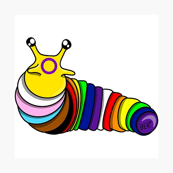 Artikelvorschau, Progress Pride Fidget Slug entworfen und verkauft von SentABear.