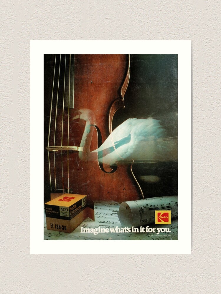 Kodak Ektachrome 400 cameras vintage advertisement film photography  camera ad Art Print