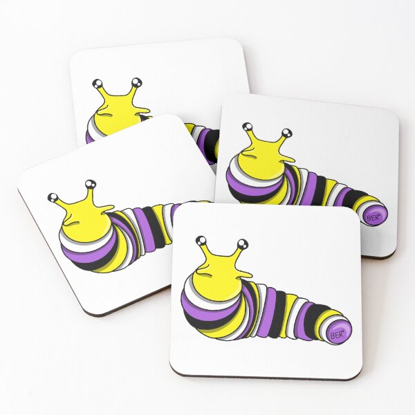 Item preview, Nonbinary Pride Fidget Slug designed and sold by SentABear.