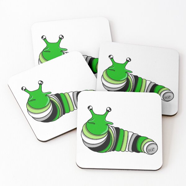 Aperçu de l'œuvre Aromantic Pride Fidget Slug créée et vendue par SentABear.