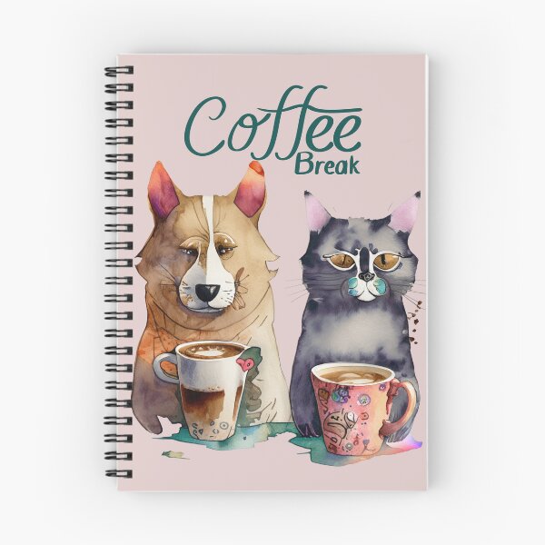 Item preview, A Cat And A Dog Coffee Break  designed and sold by AllPrintsMore.