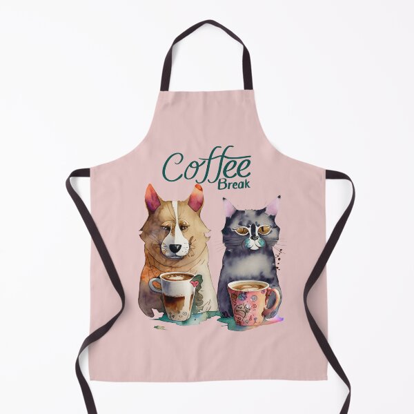 Item preview, A Cat And A Dog Coffee Break  designed and sold by AllPrintsMore.
