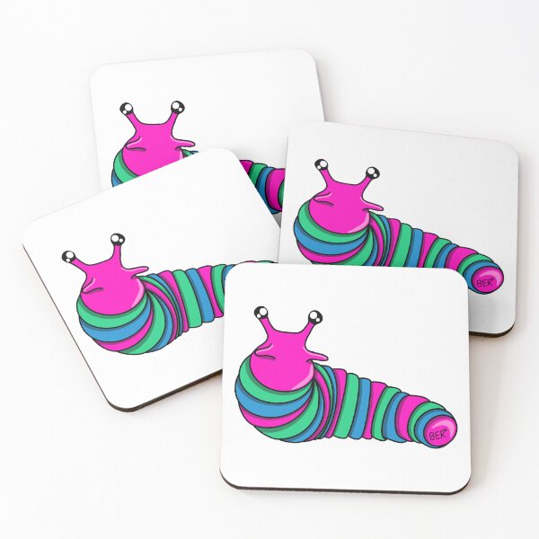 Item preview, Polysexual Pride Fidget Slug designed and sold by SentABear.