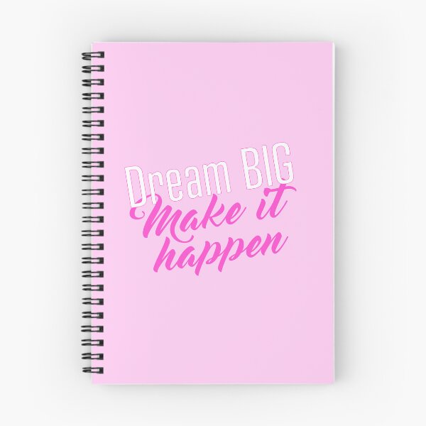 Item preview, Dream big and make your dreams come true in pink English designed and sold by PausePapote.