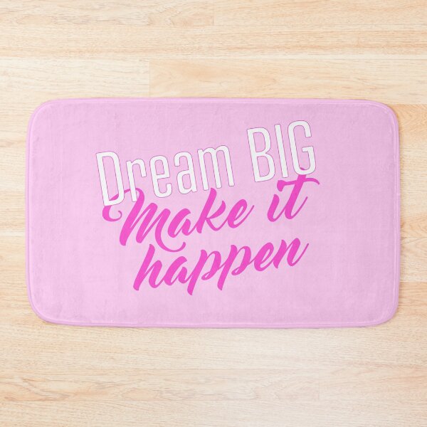 Item preview, Dream big and make your dreams come true in pink English designed and sold by PausePapote.