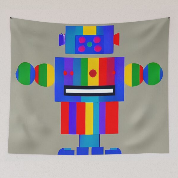 Item preview, Robot in the style of famous art. designed and sold by CRAFTER-MEDIA.