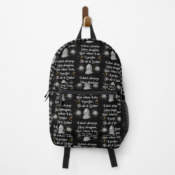 Item preview, 'I don't always slay dragons, but when I do, I prefer to do it Sober' Knight Funny Quote - Medieval Designs Collection designed and sold by Ridiculam Toga.