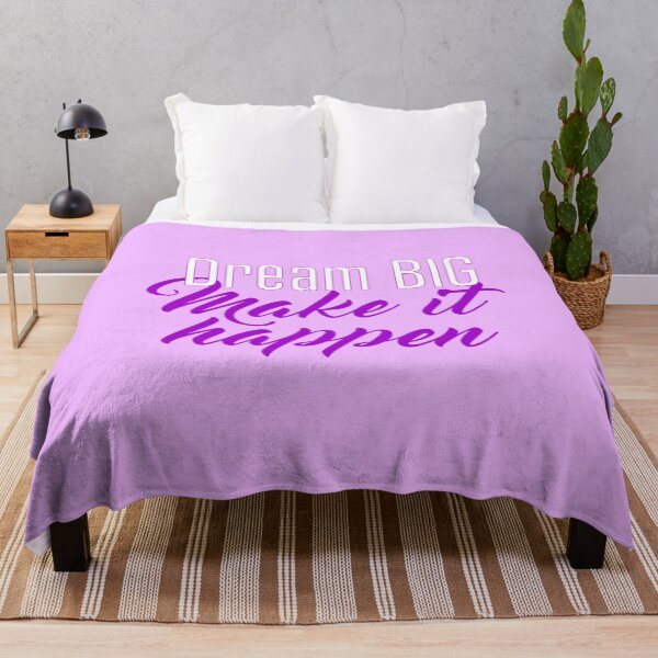 Item preview, Dream big and make your dreams come true in English in purple designed and sold by PausePapote.