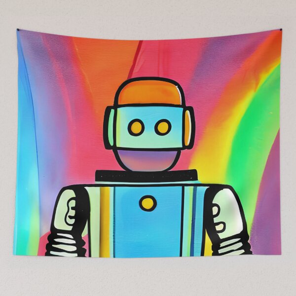 Item preview, Robot in the style of famous art. designed and sold by CRAFTER-MEDIA.