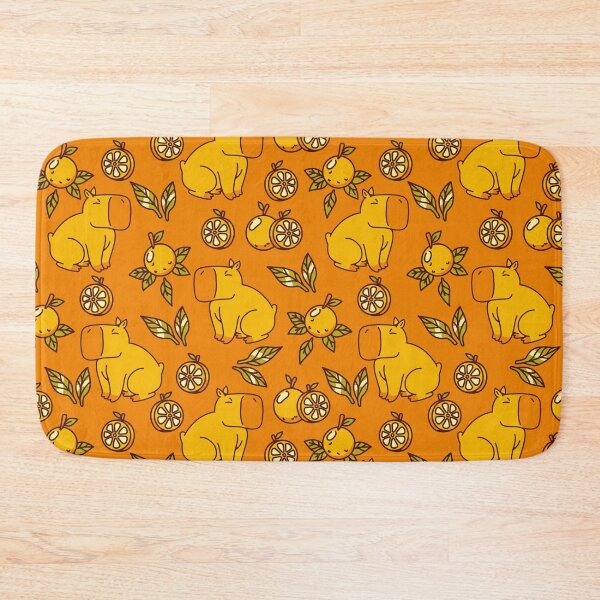 Item preview, Capybara With Oranges Leaves by Tobe Fonseca designed and sold by Tobe Fonseca®.