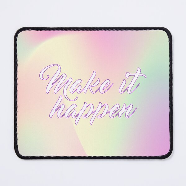 Item preview, Make your dreams come true in white english on pastel gradient designed and sold by PausePapote.