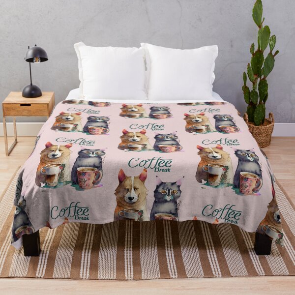 Item preview, A Cat And A Dog Coffee Break  designed and sold by AllPrintsMore.