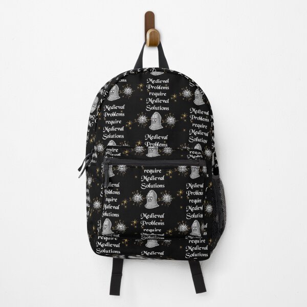 Item preview, 'Medieval Problems Require Medieval Solutions' Knight Funny Quote - Medieval Designs Collection designed and sold by Ridiculam Toga.