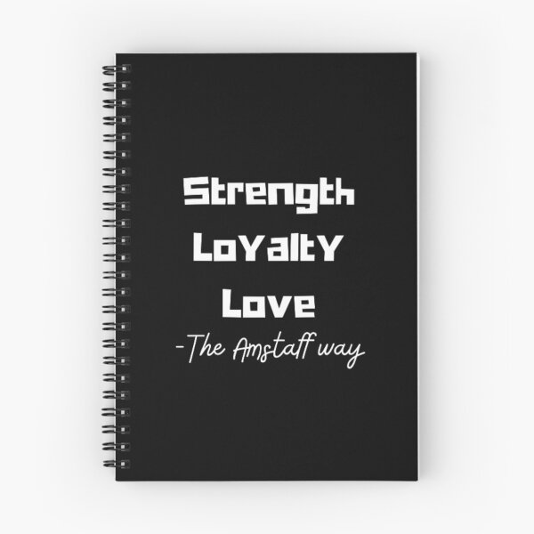 Item preview, Strength Loyalty Love, for Amstaff lovers designed and sold by TeePassion.