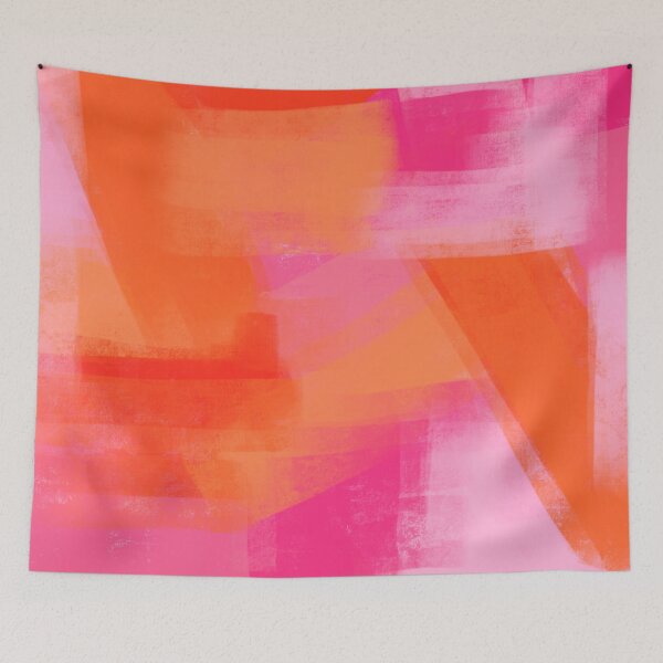 Item preview, Shades of Orange and Pink Abstract  designed and sold by OneThreeSix.