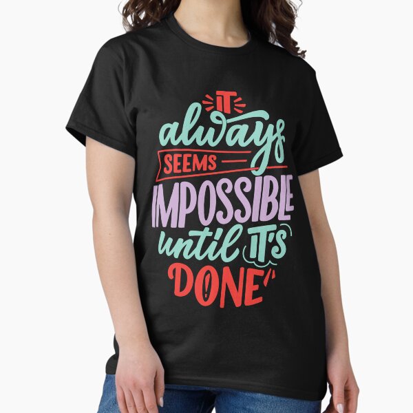 Aperçu de l'œuvre Cela semble toujours impossible édition Black Out du mouvement travailliste créée et vendue par Solidarity-Shop.