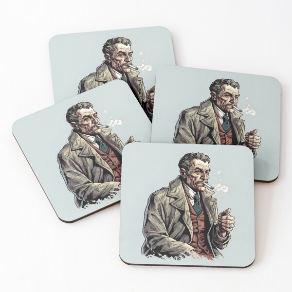 Item preview, Cigar Smoking Detective designed and sold by TilesHQ.