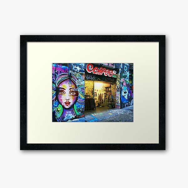 Hosier Lane Coffee Shop Framed Art Print